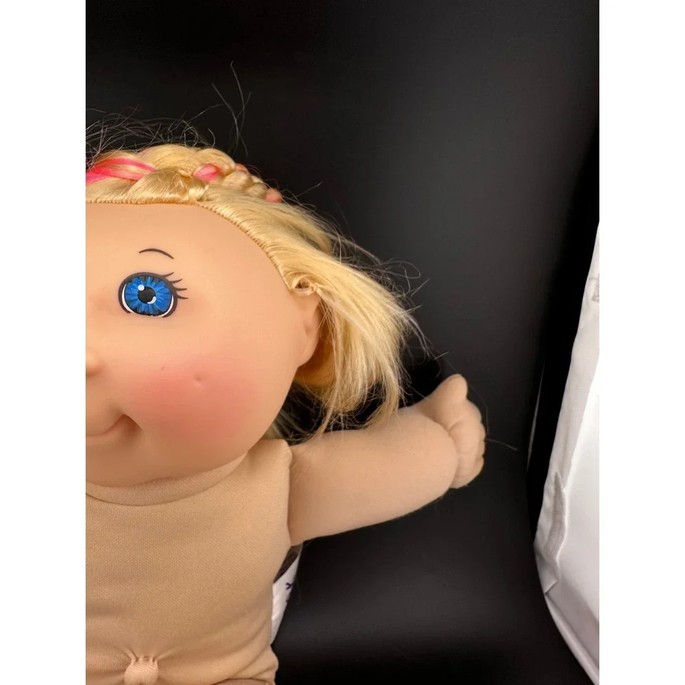 Cabbage Patch Kid Cornsilk‎ Pink Color Doll Blonde Blue Eyes Girl 14